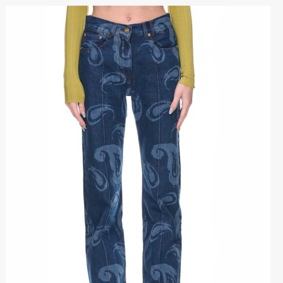 JACQUEMUS Le De Nîmes Bordado - Paisley Jeans - Picture 2 of 6